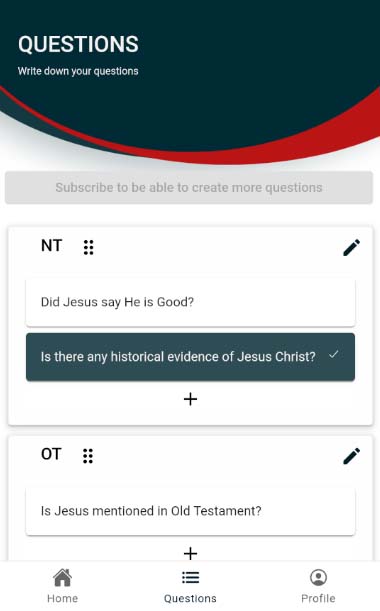 Bible questions